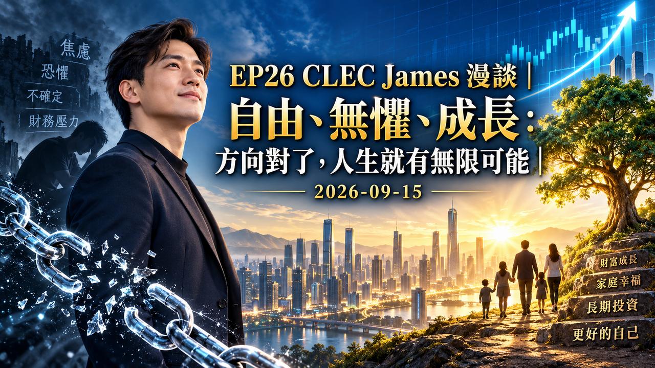 EP26 CLEC James 漫談：自由、無懼、成長：方向對了，人生就有無限可能｜2026-09-15