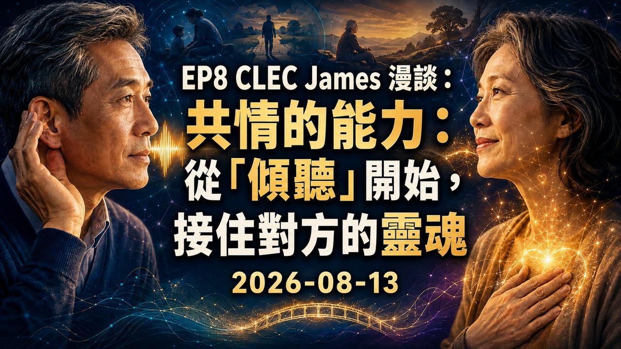 EP8 CLEC James 漫談：共情的能力：從「傾聽」開始，接住對方的靈魂 2026-08-13