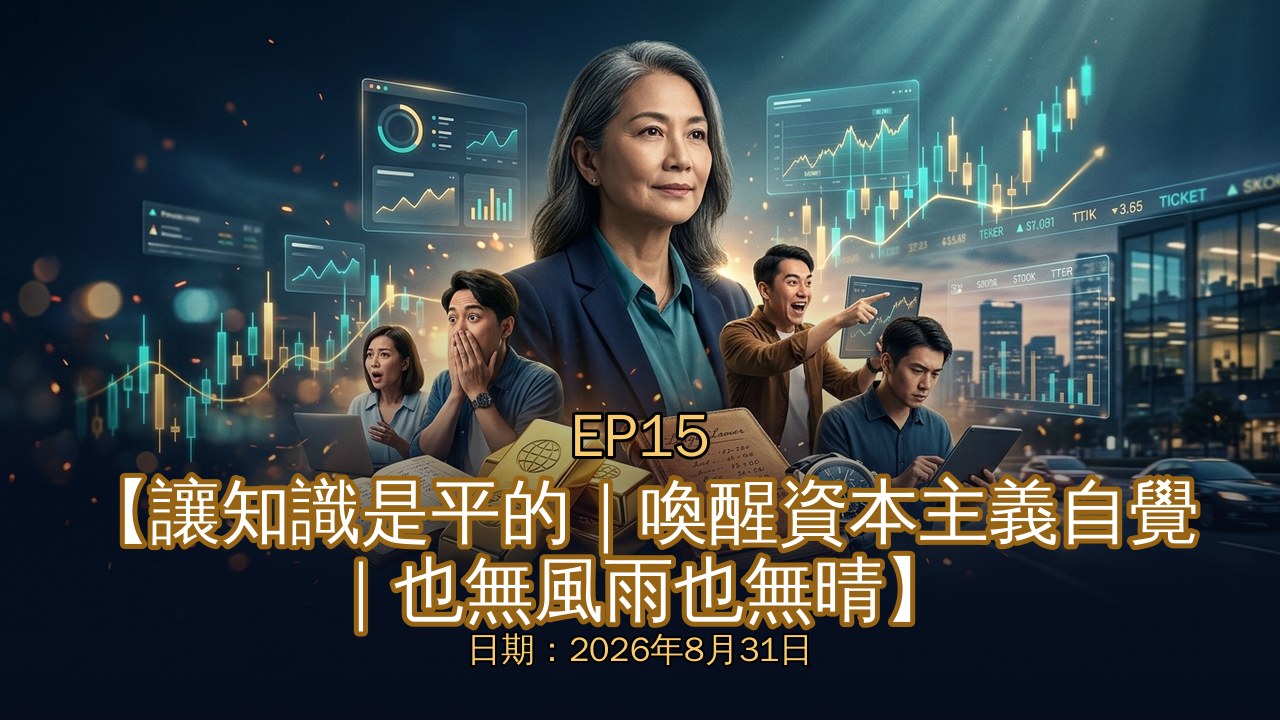 EP15 CLEC James 漫談：讓知識是平的｜喚醒資本主義自覺｜也無風雨也無晴｜2026-08-31