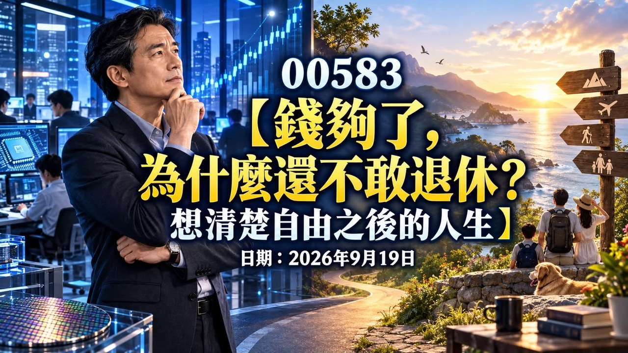 00583【錢夠了，為什麼還不敢退休？想清楚自由之後的人生】日期：2026年9月19日
