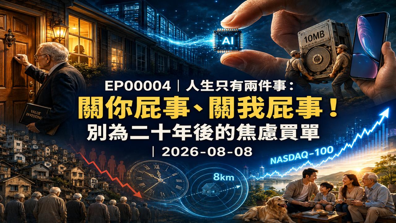 EP4 CLEC James 漫談｜人生只有兩件事：關你屁事、關我屁事！別為二十年後的焦慮買單｜2026-08-08